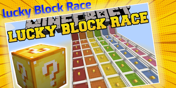 Lucky Block Race Map for MCPE APK + Mod for Android.