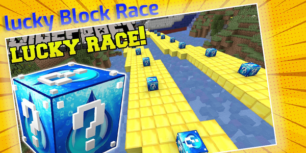 Original Lucky Block Race Minecraft Map APK for Android Download