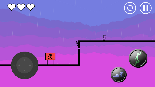 Stickman Parkour Platform 2 - Ninja simulator - Gameplay image of android game