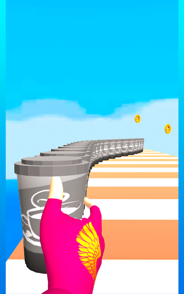 Perfect Coffee Cup Stack 3D - Gameplay image of android game