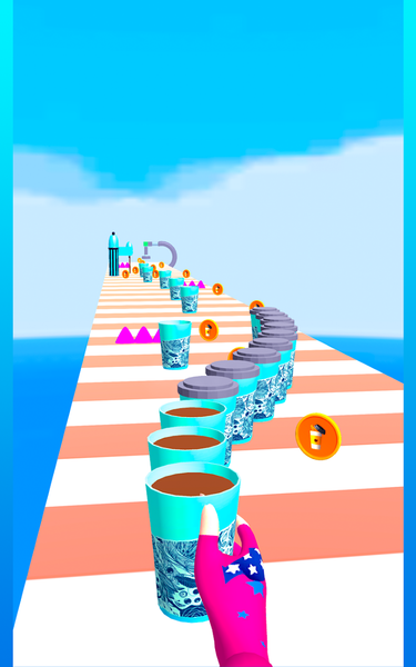 Perfect Coffee Cup Stack 3D - Gameplay image of android game