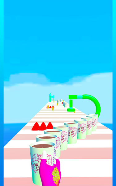 Perfect Coffee Cup Stack 3D - Gameplay image of android game
