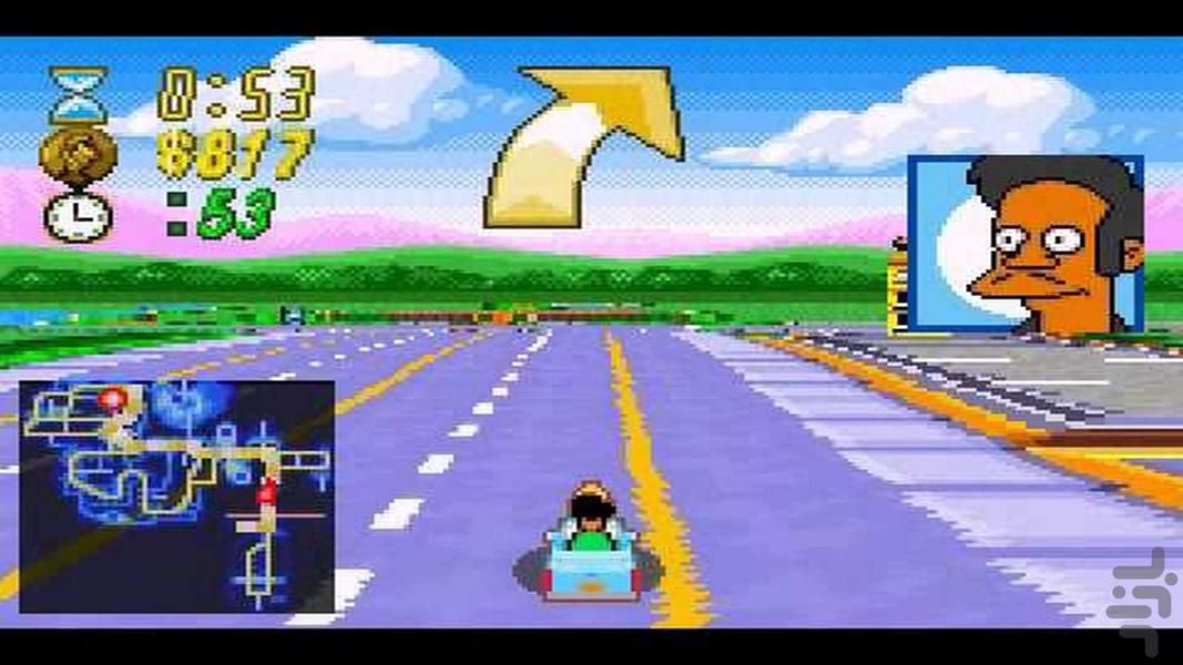 The Simpson's Road Rage - Gameplay image of android game