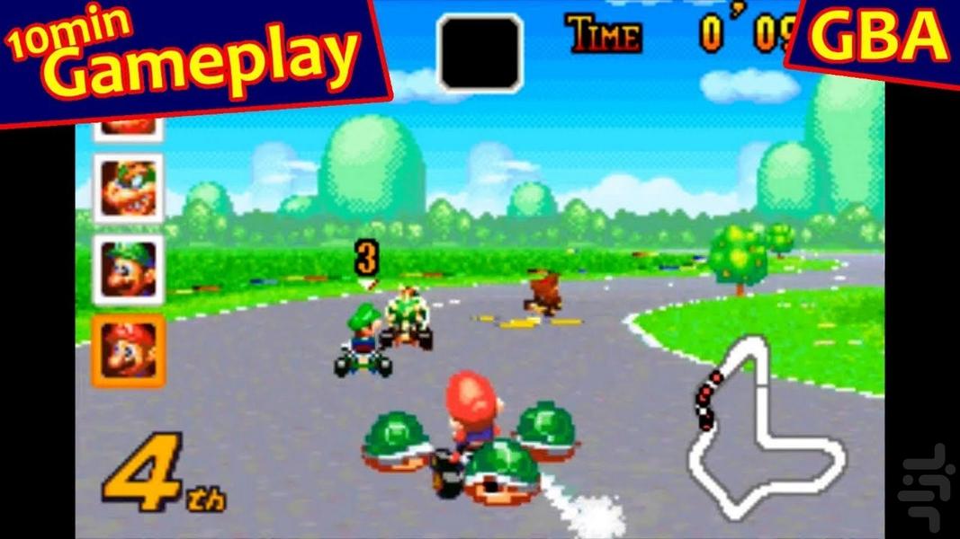 mario kartsuper circuit - Gameplay image of android game