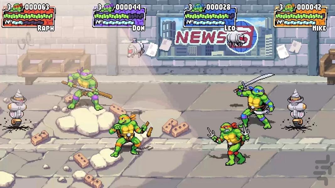 مدرن TMNT لاکپشت های نینجا - عکس بازی موبایلی اندروید