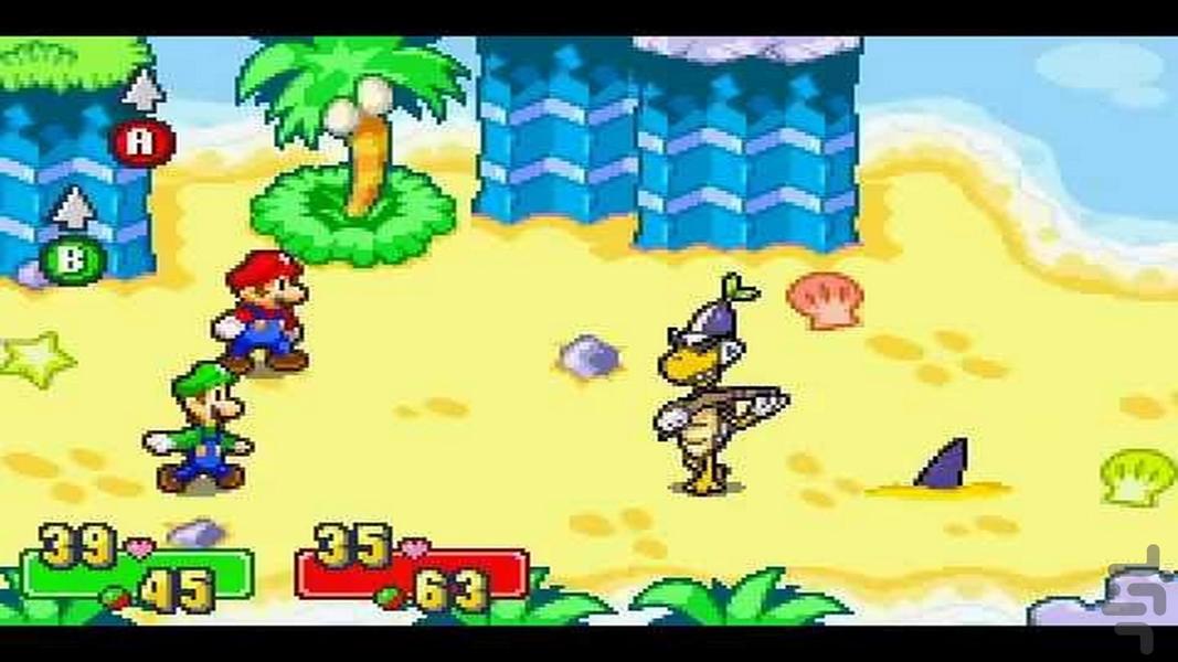mario and luigisuperstar saga gba - Gameplay image of android game