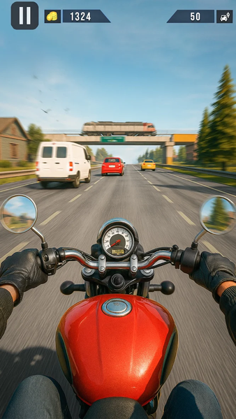 Moto Racing 3d Motorcycle Game - Gameplay image of android game