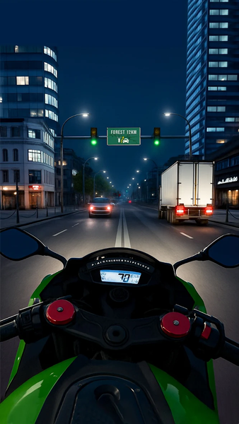 Moto Racing ۳d Motorcycle Game - عکس بازی موبایلی اندروید