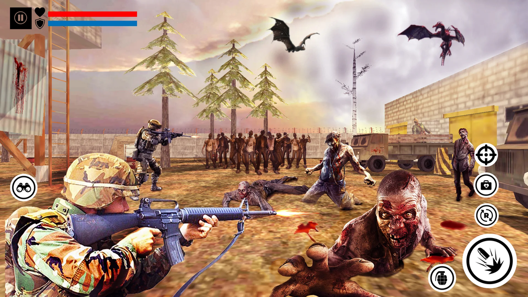 Sniper Zombie Shooting - Gameplay image of android game