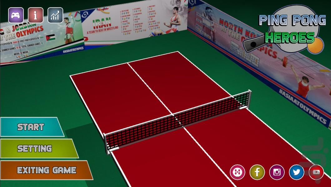 Ping Pong Heroes - Gameplay image of android game