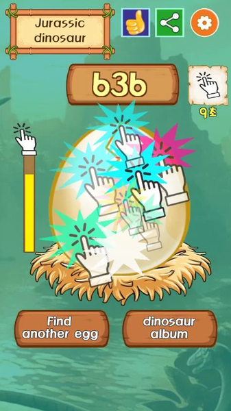 Tap Dinosaur Egg : Collecting - Gameplay image of android game