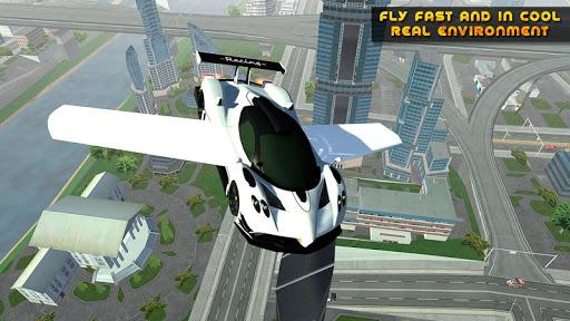 Flying Car Game driving - Gameplay image of android game