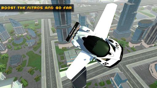 Flying Car Game driving - Gameplay image of android game