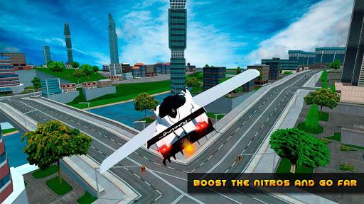 Flying Car Game driving - Gameplay image of android game