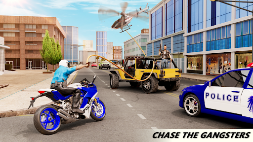Police Bike game Car game - Gameplay image of android game