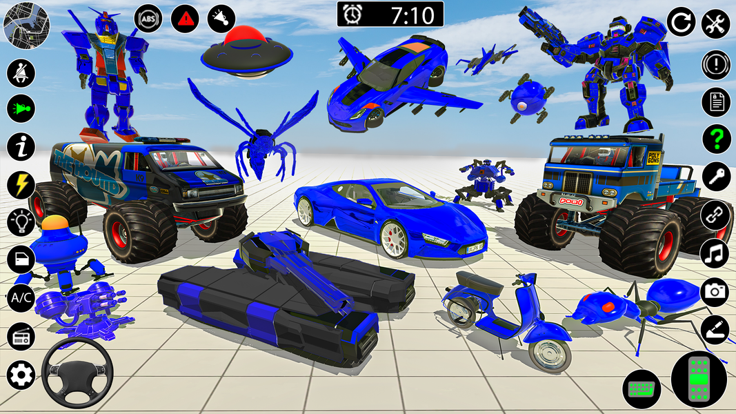 Robot Car Transformers Game - Gameplay image of android game