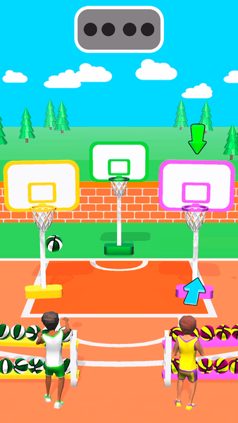 Epic Basketball Race - Gameplay image of android game