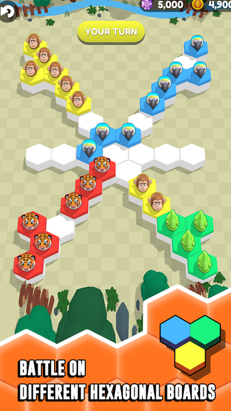 Hex Takeover - Gameplay image of android game