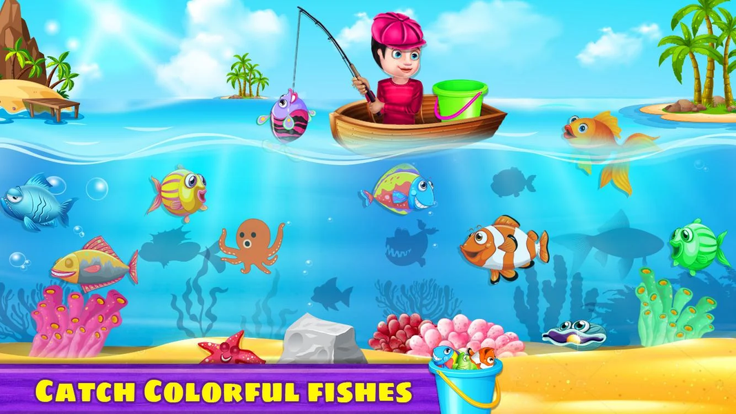 Fisher Man Fishing Game - Gameplay image of android game