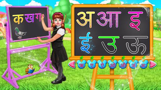 Hindi Alphabets Learn & Write - Gameplay image of android game