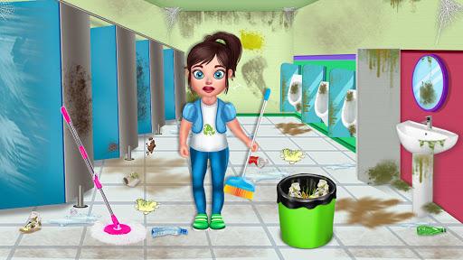 Baby Girl School CleanUp - Gameplay image of android game