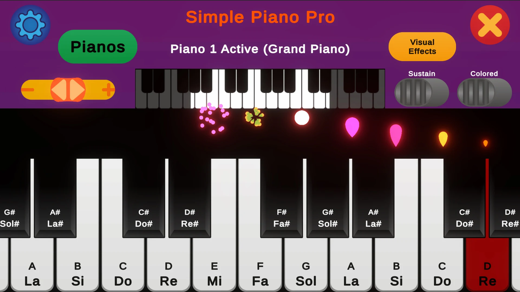 Simple Piano Pro - عکس بازی موبایلی اندروید