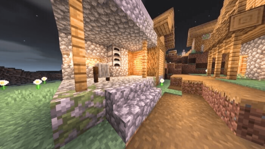 Realistic Shaders Minecraft PE - Gameplay image of android game