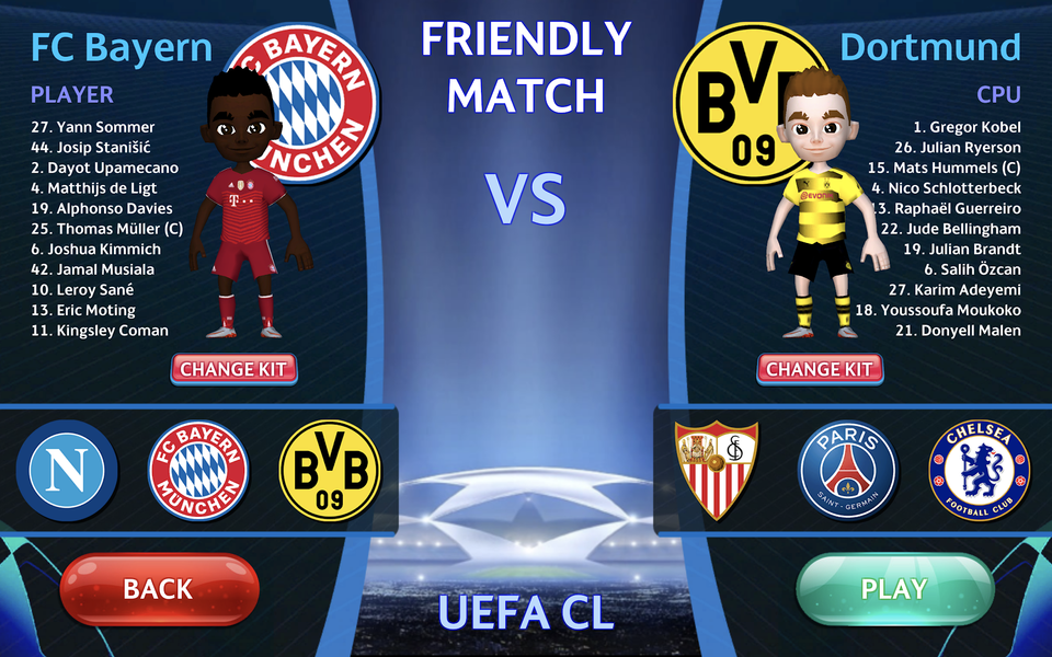 Champions League - UEFA Game - Image screenshot of android app