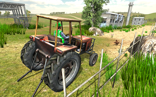 Village Tractor Driving Sim ۳D - عکس بازی موبایلی اندروید
