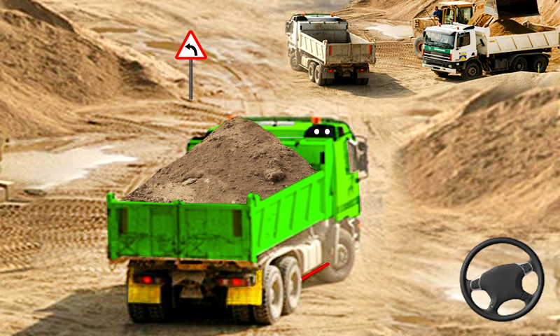 Hill Off-road Cargo Truck Game - Gameplay image of android game