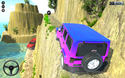 Jeep Driving Simulator 3D Game - Gameplay image of android game