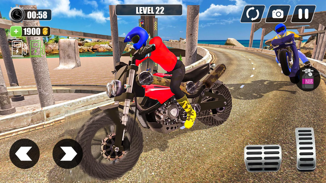 Mega Ramp Bike Racing Tracks - Gameplay image of android game