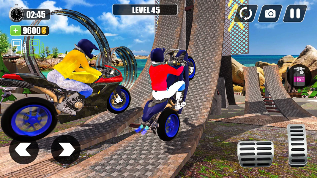 Mega Ramp Bike Racing Tracks - Gameplay image of android game