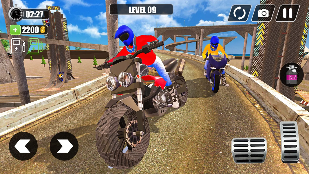Mega Ramp Bike Racing Tracks - Gameplay image of android game