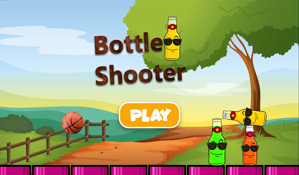 Bottle Shooting Hit Ball Down - Gameplay image of android game