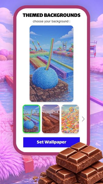 Candy Race Launcher - Image screenshot of android app