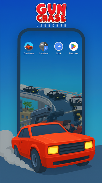 Gun Chase Launcher - عکس برنامه موبایلی اندروید