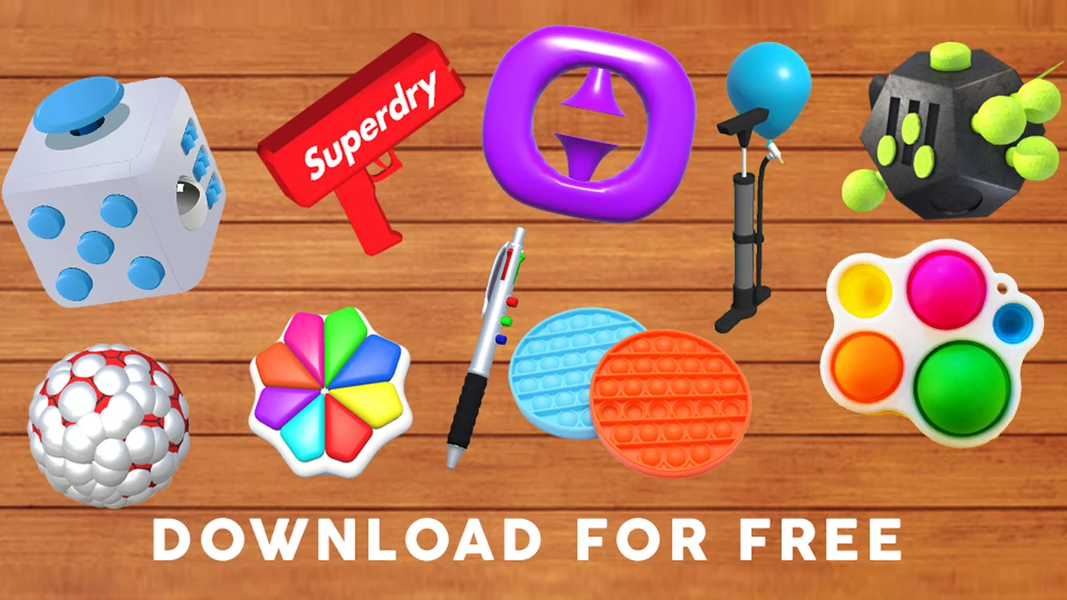 Fidget Toys ۳D Antistress Asmr - عکس بازی موبایلی اندروید