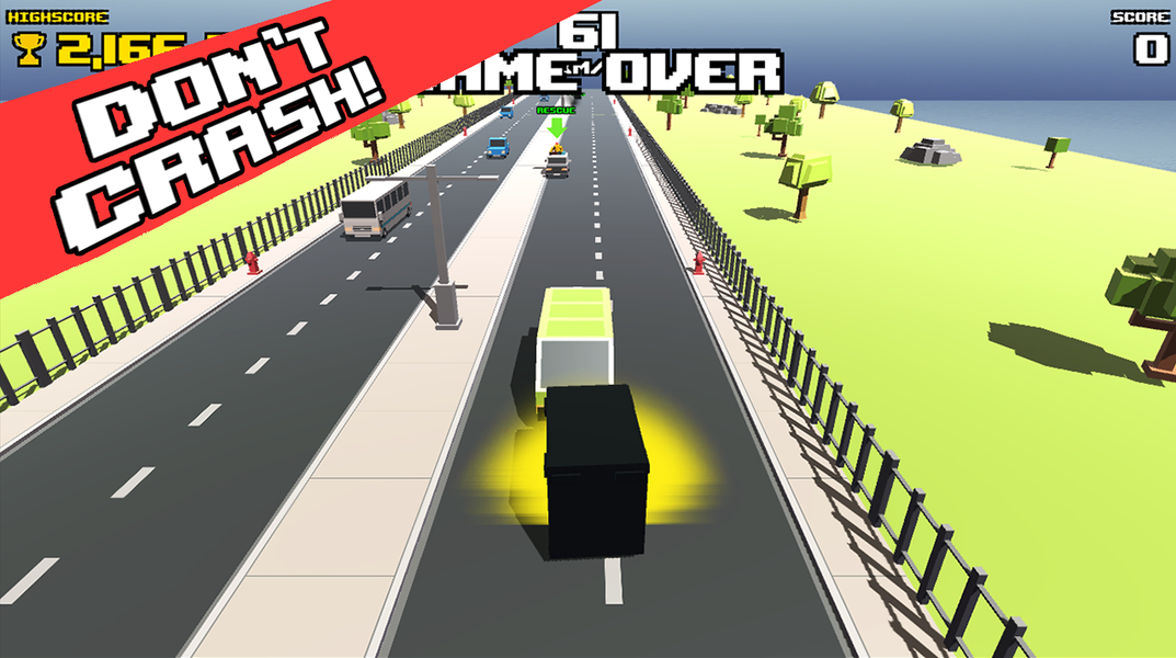 Crazy Road: Ambulance - عکس بازی موبایلی اندروید