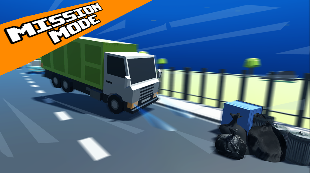 Crazy Road: Trash Dump Truck - Image screenshot of android app