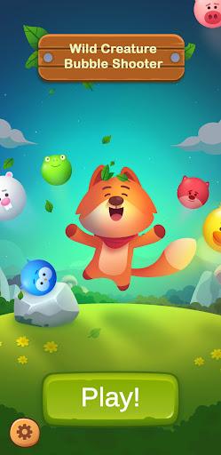 Wild Creature Bubble Shooter - Gameplay image of android game