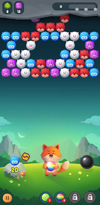 Wild Creature Bubble Shooter - Gameplay image of android game