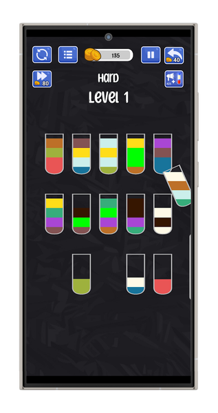 Water Sort - Color Puzzle Game - Gameplay image of android game