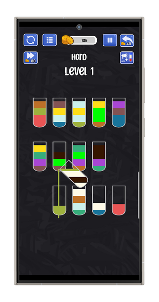 Water Sort - Color Puzzle Game - Gameplay image of android game