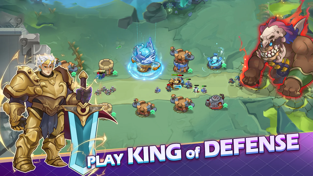 King Of Defense III: TD game - Gameplay image of android game