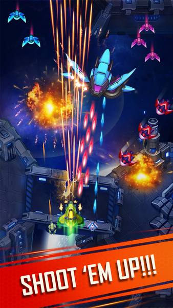 WindWings: Space shooter, Gala - Gameplay image of android game