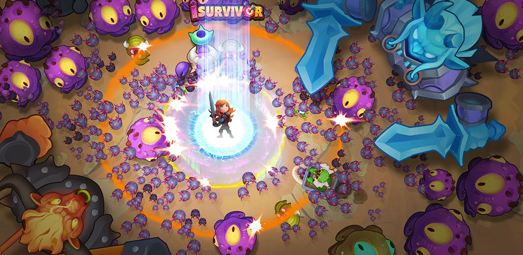 iSurvivor: Epic Shoot ‘Em Up - Gameplay image of android game