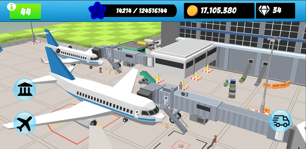 Airport Tycoon - Aircraft Idle - عکس بازی موبایلی اندروید