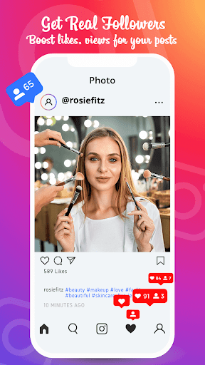 Get Real Followers and Likes: Insta Story Maker - Image screenshot of android app