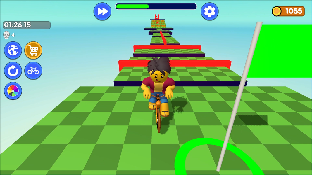 Obby bike: Parkour Adventure - عکس بازی موبایلی اندروید